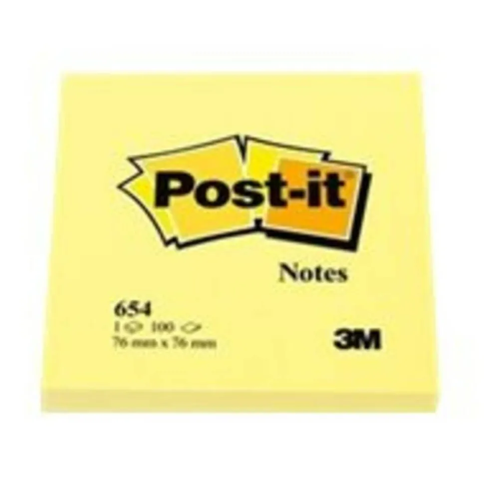 Post-it Notes, 3 x 3 in, 12 Sticky Note Pads, 100 Sheets/Pad, School Supplies and Office Products, The Iconic Canary Yellow Note