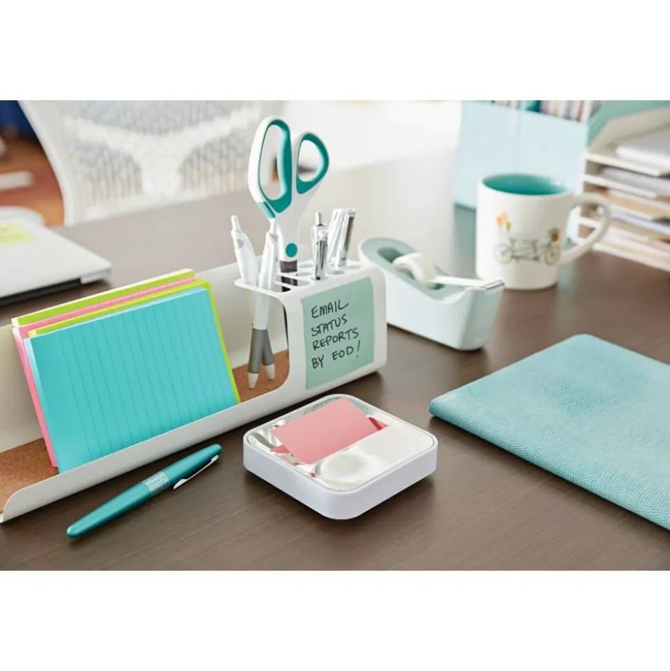 Post-it Pop Up Notes, 3 x 3 in, 12 Sticky Note Pads, 100 Sheets/Pad, School Supplies and Office Products, Accordion Sticky Notes, Beachside Café