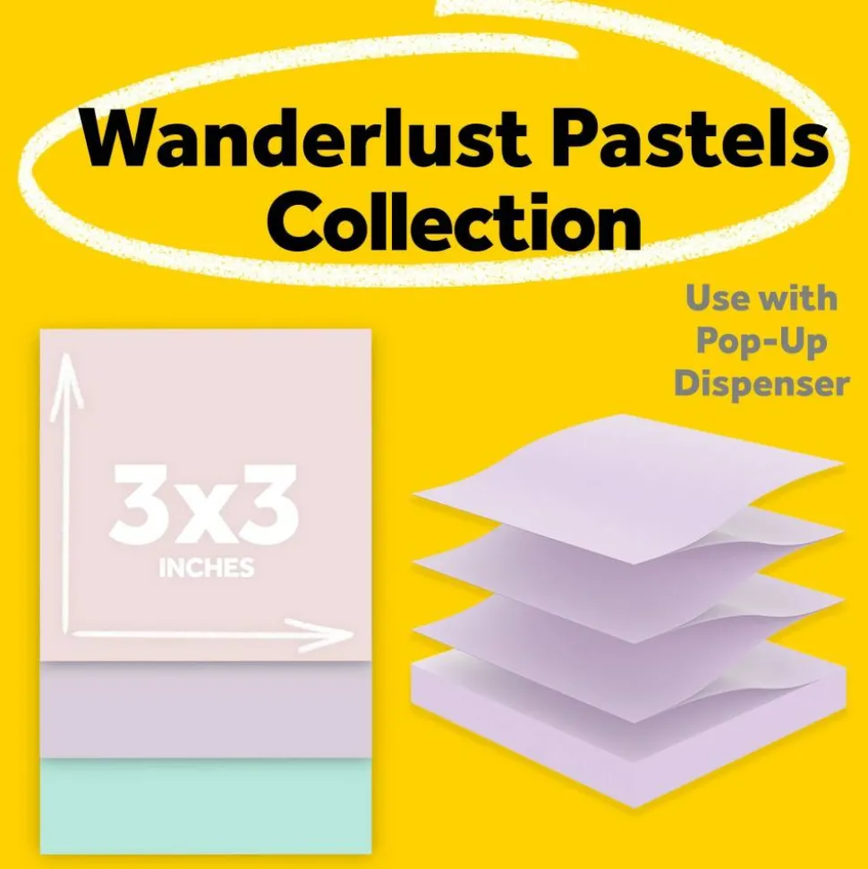 Post-it Pop-up Adhesive Note, 70 Notes/Pad, 18/Pack, R33018SSNRPCP