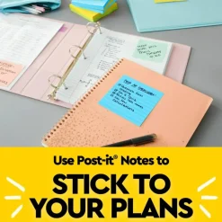 Post-it Pop-up Notes, 3 x 3 in, 12 Sticky Note Pads, 100 Sheets/Pad, School Supplies and Office Products, Accordion Sticky Notes, Floral Fantasy