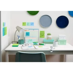Post-it Recycled Super Sticky Notes, 70 Sheets, 24 Pads, 3 in x 3 in, 100% Recycled, 2x Sticking Power, School Supplies & Office Products