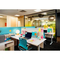 Post-it Super Sticky Notes, 3 x 3 in, 12 Sticky Note Pads, 2X the Sticking Power, School Supplies and Office Products, Supernova Neons