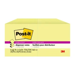 Post-it Super Sticky Pop Up Notes, 3 x 3in, 16 Sticky Note Pads, 100 Sheets/Pad, 2X the Sticking Power, School and Office Supplies, Canary Yellow
