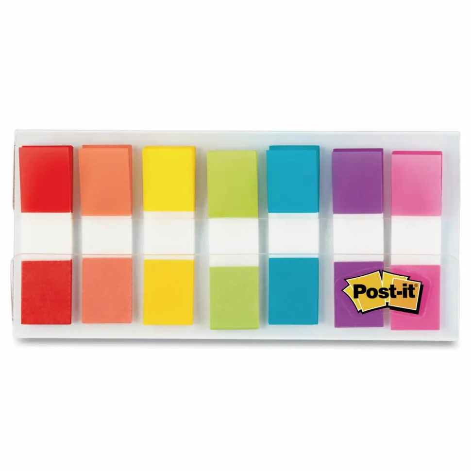 Post-it Assorted 1/2" Portable Flags - Assorted - Self-stick - 189 / Pack