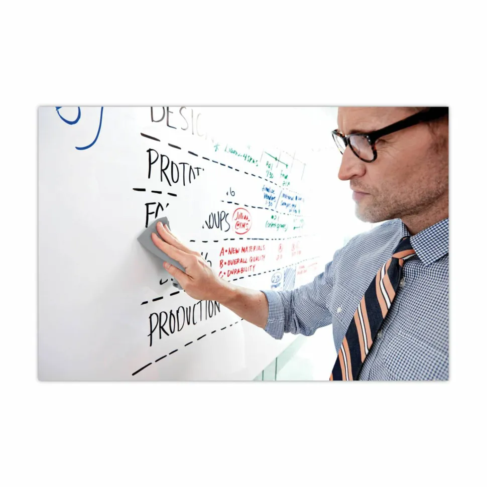 Post-it Dry Erase Clean Cloth, Defcloth, 10 5/8" x 10 5/8", Gray