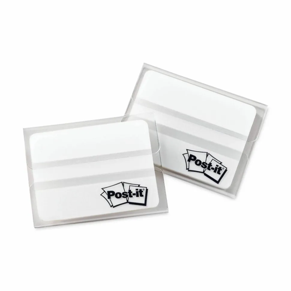 Post-it Durable Tabs, 2 in. x 1.5 in., Pack of 50 Tabs White