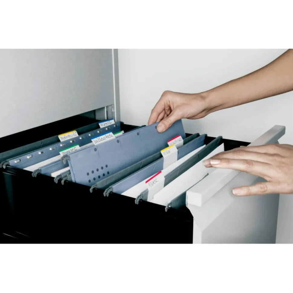 Post-it Durable Tabs, 2 in. x 1.5 in. Pack of 24 Tabs, Beige, Green, Red, Canary Yellow