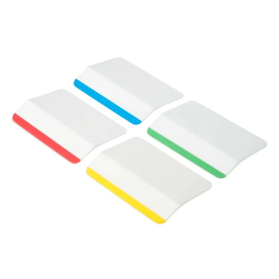 Post-it Durable Tabs, 2 in. x 1.5 in. Pack of 24 Tabs, Beige, Green, Red, Canary Yellow