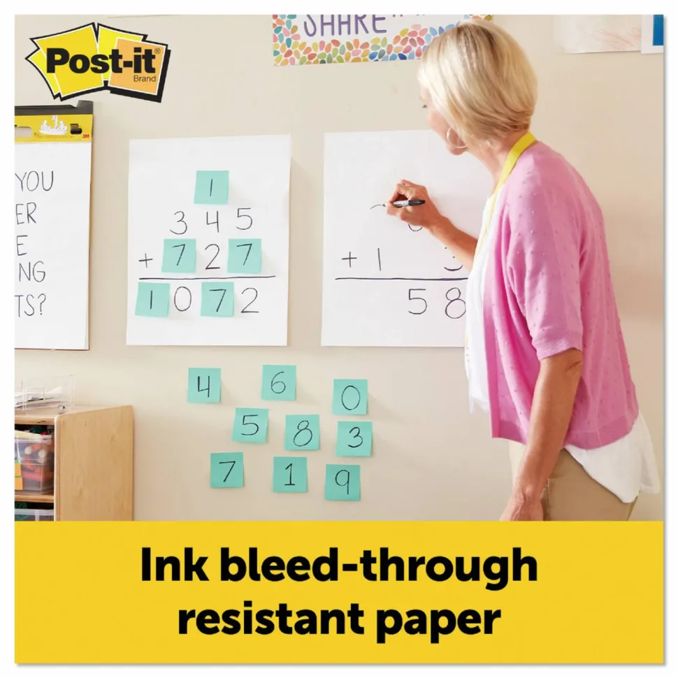 Post-it Easel Pads Super Sticky Vertical-Orientation Self-Stick Easel Pads, Unruled, (20) White 15" x 18" Sheets, 2/Pack