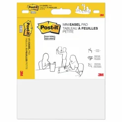 Post-it Easel Pads Super Sticky Vertical-Orientation Self-Stick Easel Pads, Unruled, (20) White 15" x 18" Sheets, 2/Pack