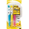 Post-it Flag Plus Highlighters, Assorted Colors, Pack Of 3
