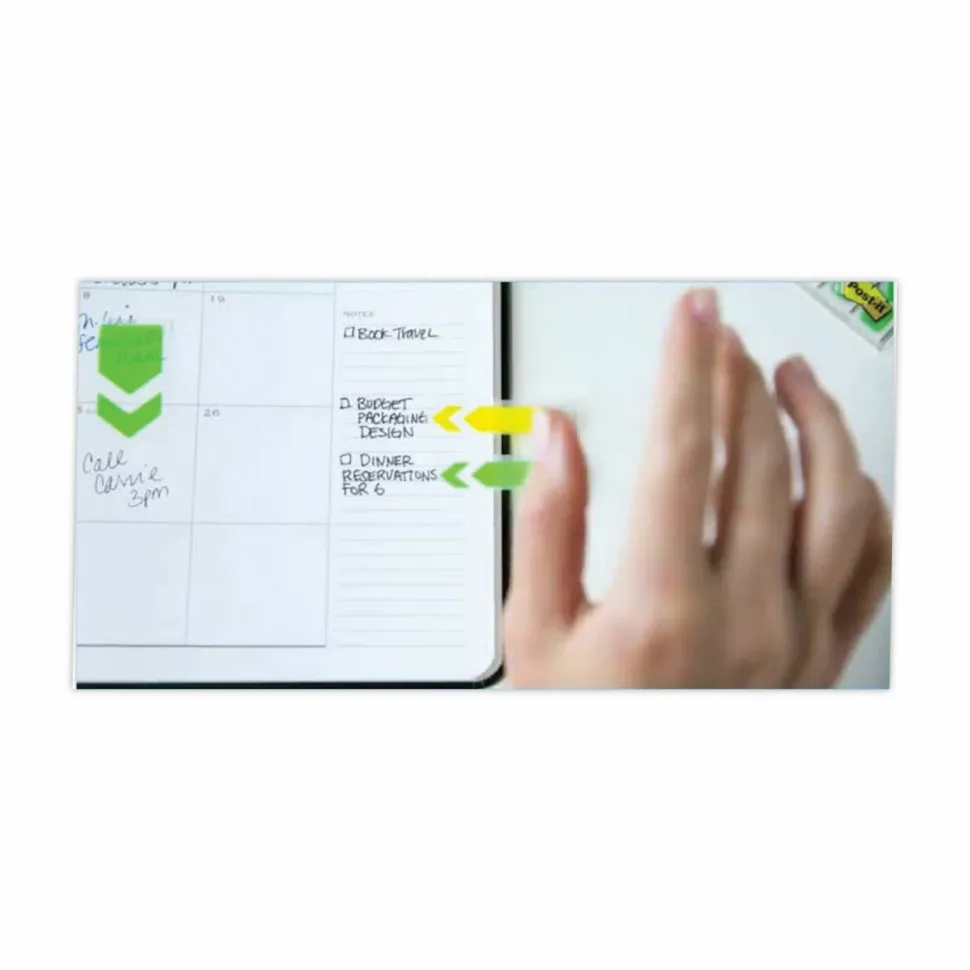 Post-it Flag Plus Highlighters, Assorted Colors, Pack Of 3