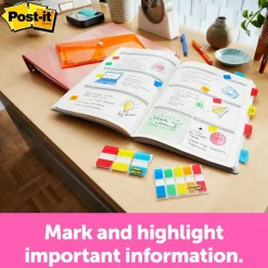 Post-it Flags in Desk Grip Dispenser, 1