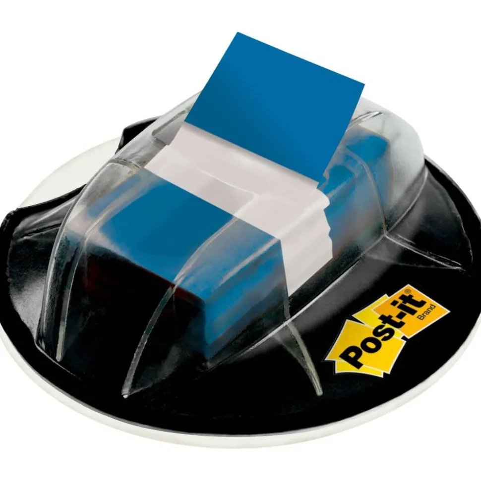 Post it Flags in Desk Grip Dispenser, 1" x 1 7/10", Blue, 200 Flags