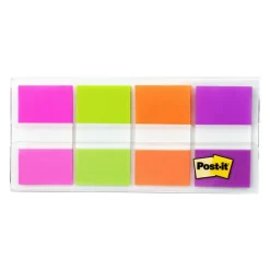 Post-it Flags, .94 in. x 1.7 in., 8 Dispensers, 20 Flags/Dispenser, Assorted Colors, Back to School Supplies for Students, Flags for Textbooks