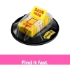 Post-it Flags, 1 in. x 1.7 in., 1 Dispenser, 200 Flags/Dispenser, Yellow, Printed "Sign Here", Desk Grip Dispenser, School Supplies for Students
