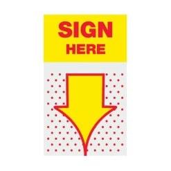 Post-it Flags, 1 in. x 1.7 in., 1 Dispenser, 200 Flags/Dispenser, Yellow, Printed