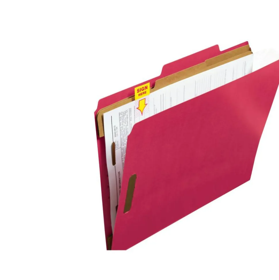 Post-it Flags, 1 in. x 1.7 in., 1 Dispenser, 200 Flags/Dispenser, Yellow, Printed "Sign Here", Desk Grip Dispenser, School Supplies for Students