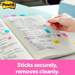 Post-it Flags, .47 in. x 1.7 in., 4 Dispensers, 30 Flags/Dispenser, Assorted Colors, Printed 
