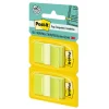 Post-it Flags, 1" x 1 -11/16", Bright Green, 50 Flags Per Pad, Pack Of 2 Pads