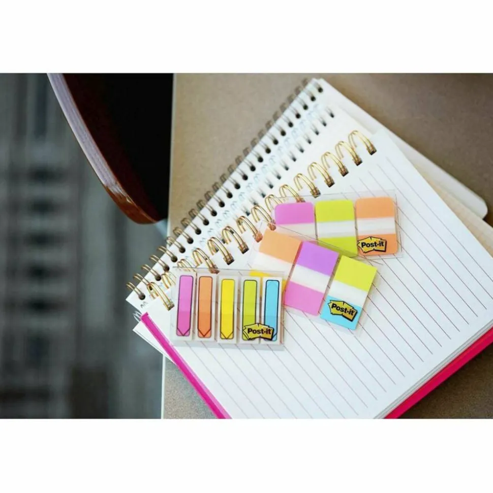 Post-it Flags, 1" x 1 -11/16", White, 50 Flags Per Pad, Pack Of 2 Pads