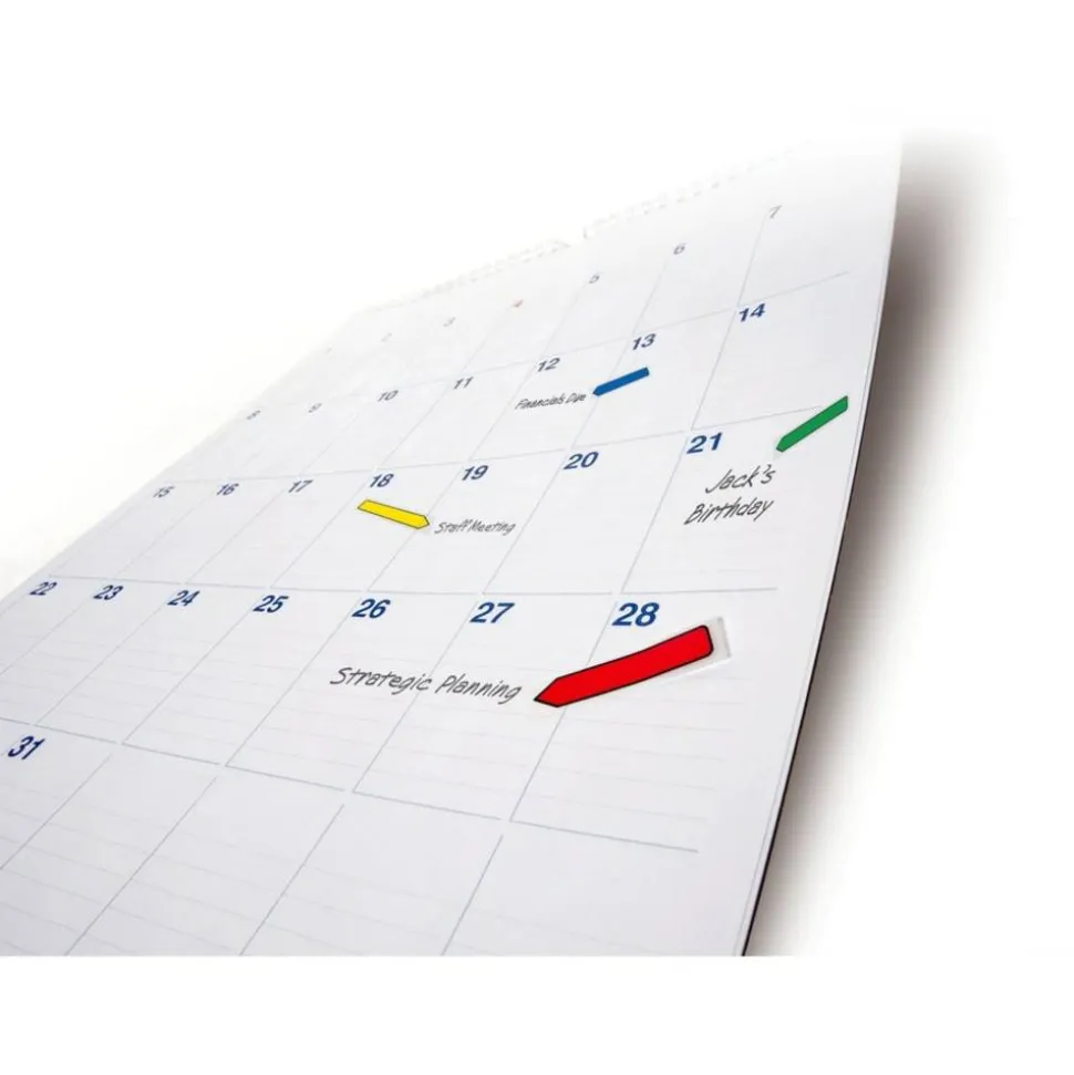 Post-it Notes Arrow Flags, 1/2", Assorted Primary Colors, 24 Flags Per Pad, Pack Of 4 Pads