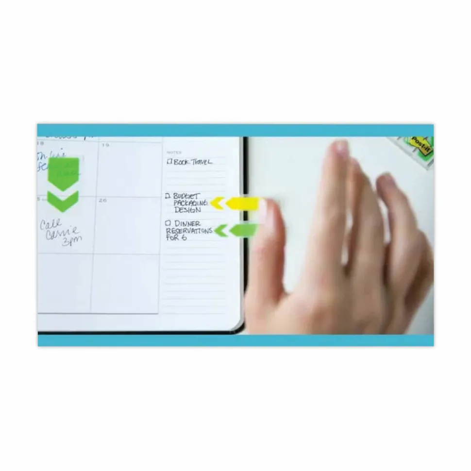 Post-it Notes Arrow Flags, " Sign Here", 1/2", Red, 20 Flags Per Pad, Pack Of 4 Pads