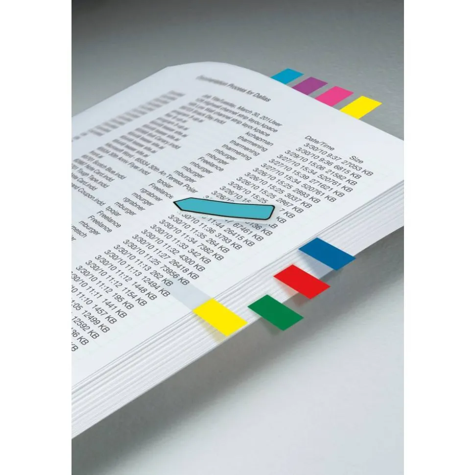 Post-it Notes Arrow Flags, 1-3/4" x 1/2", Assorted Primary Colors, Pack Of 100 Flags