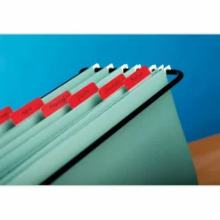 Post-it Notes Durable Angled Hanging File Folder Tabs, 2", Pack Of 24 Tabs, Assorted Colors.