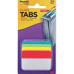Post-it Notes Durable Angled Hanging File Folder Tabs, 2