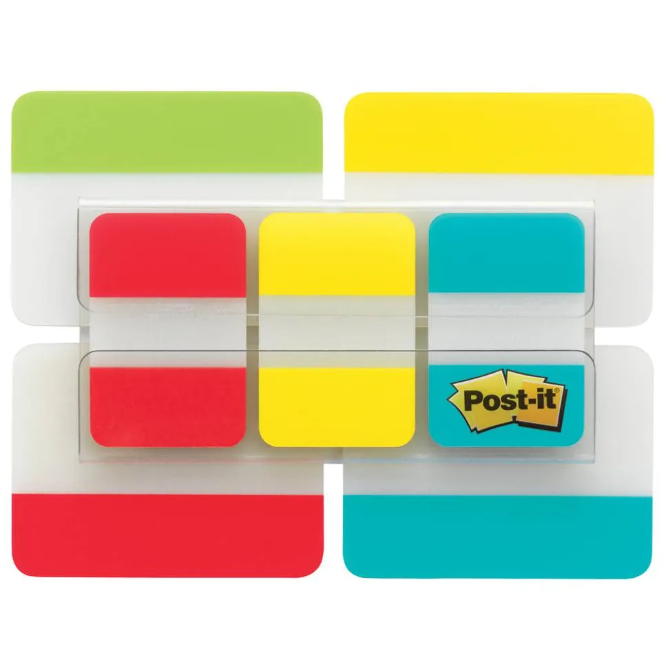 Post-it Notes Durable Filing Tabs, 1" And 2" Tabs, Pack Of 7 Pads