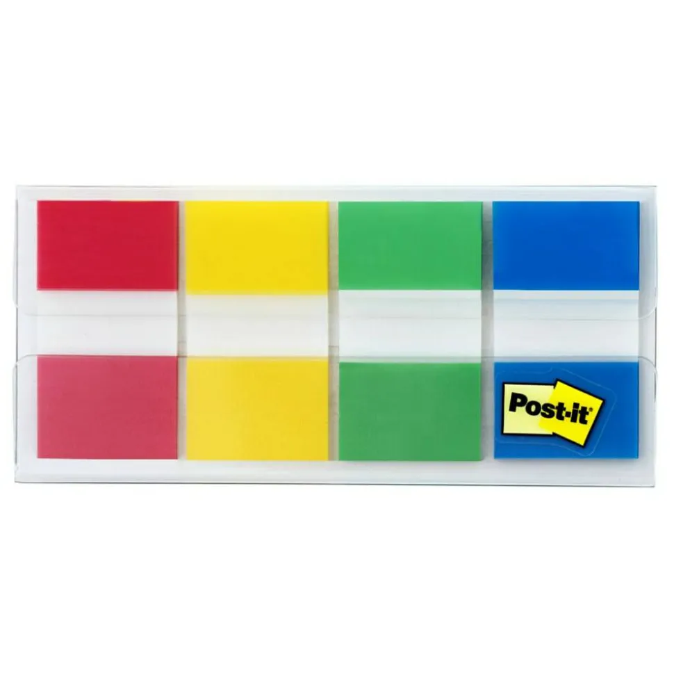 Post-it Notes Flags, 1", Assorted Colors, 40 Flags Per Pad, Pack Of 4 Pads