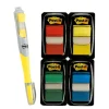 Post-it Notes Flags, With Flag Gel Pen, Assorted Primary Colors, 50 Flags Per Pad, Pack Of 4 Pads