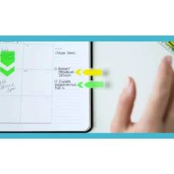 Post-it Notes Flags, 3/8" x 1-7/10", Assorted Bright Colors, 35 Flags Per Dispenser, Pack Of 4 Dispensers