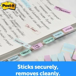 Post-it Pastel Color Tabs - 12 Tab(s)/Set - 1