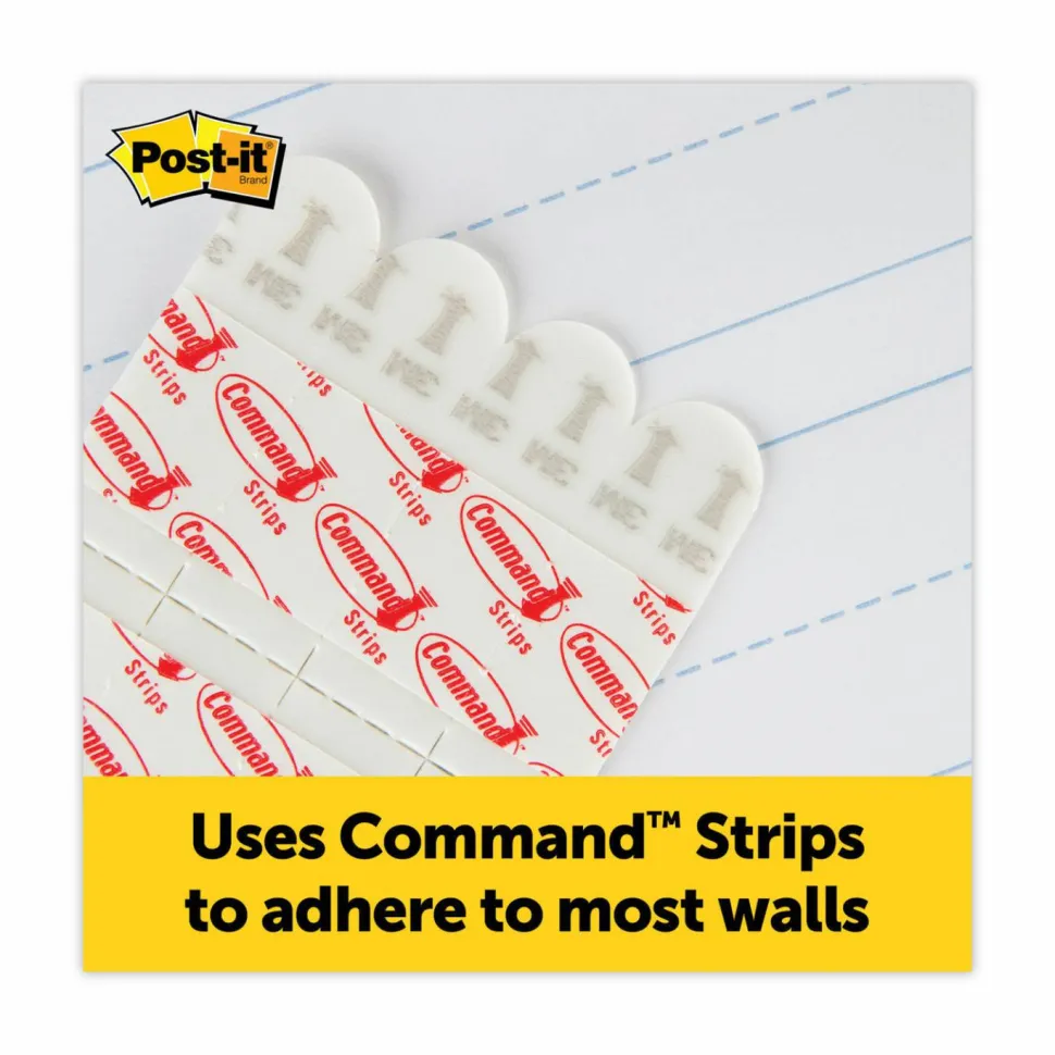 Post-it Self Stick Wall Pad, 20 in x 23 in, 2 Pads, 20 Sheets/Pad, Primary Ruled, White