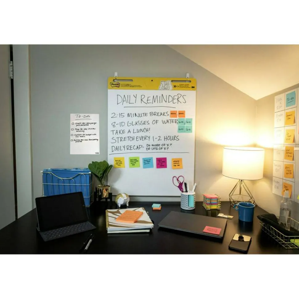 Post-it Super Sticky Easel Pads, 25" x 30", 4 Pads, 30 Sheets/Pad, School Supplies for Classrooms, White