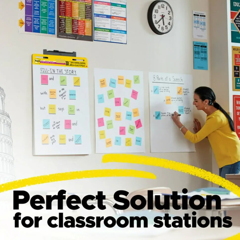 Post-it Super Sticky Easel Pads, 25" x 30", 1 Pad, 30 Sheets/Pad, School Supplies for Classrooms, White