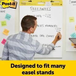 Post-it Super Sticky Easel Pads, 25" x 30", 8 Pads, 30 Sheets/Pad, School Supplies for Classrooms, White, 559VAD8PK