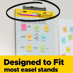 Post-it Super Sticky Easel Pad, 25 in x 30 in, 1 Pad, 30 Sheets/Pad, Great for Virtual Teachers and Students, White