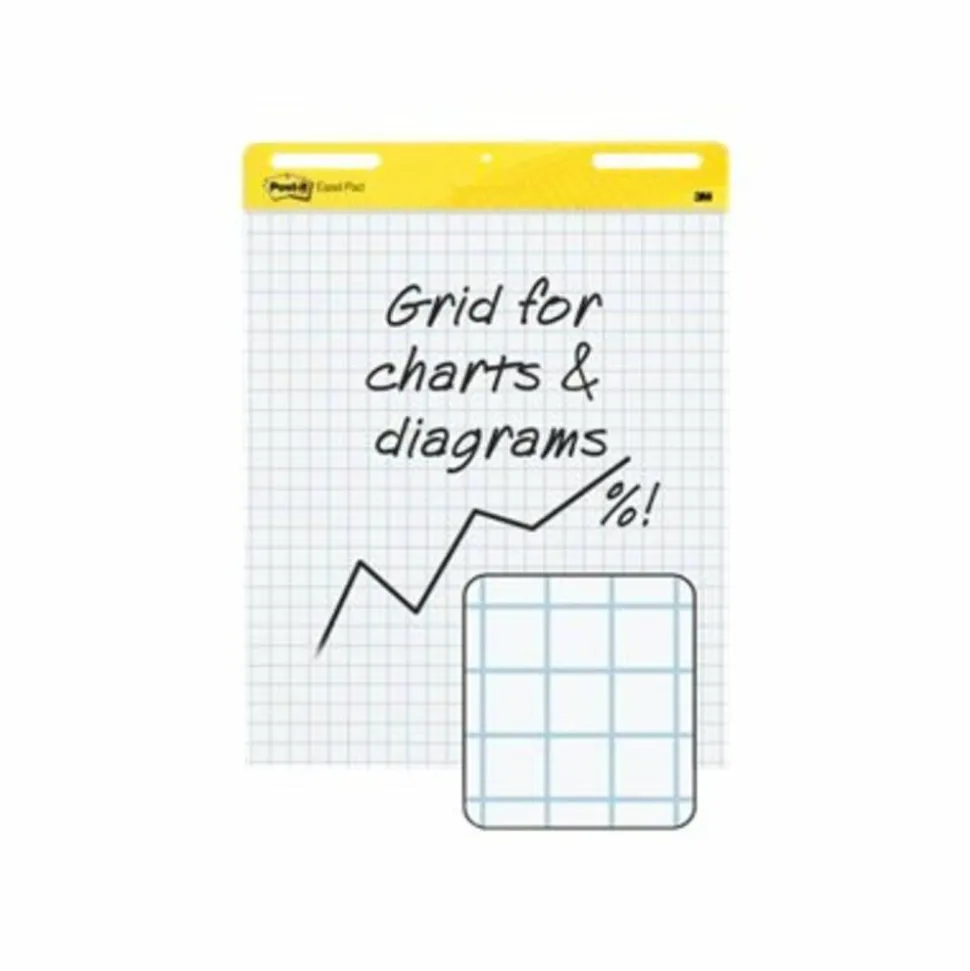 Post-it Super Sticky Easel Pad, 25 in x 30 in, 1 Pad, 30 Sheets/Pad, Great for Virtual Teachers and Students, White