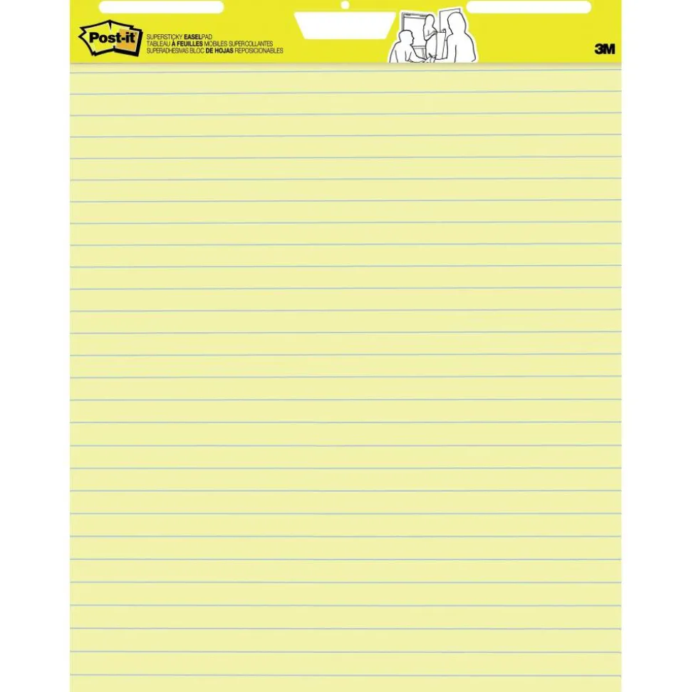 Post-it Super Sticky Easel Pad, 25 in x 30 in, 1 Pad, 30 Sheets/Pad, Great for Virtual Teachers and Students, Yellow