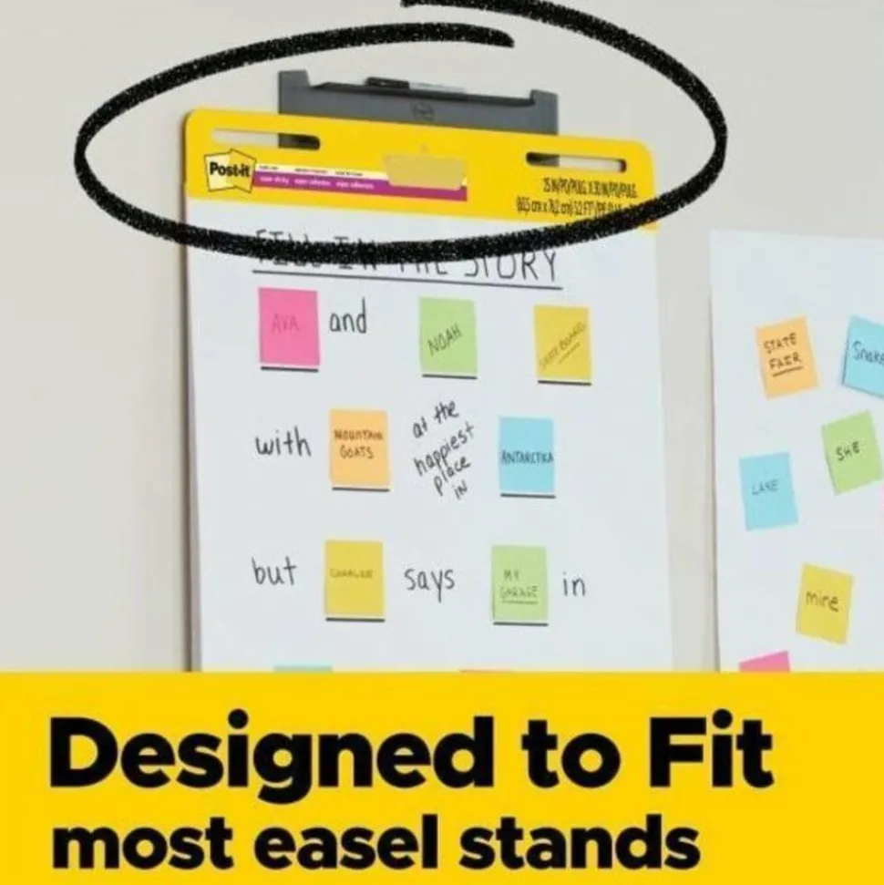 Post-it Super Sticky Easel Pads, 25" x 30", 3 Pads, 20 Sheets/Pad, School Supplies for Classrooms, White