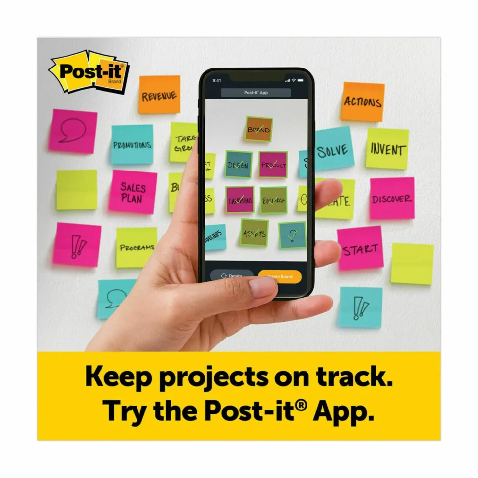 Post-it Super Sticky Easel Pads, 25" x 30", 2 Pads, 30 Sheets/Pad, Lined, School Supplies for Classrooms, White