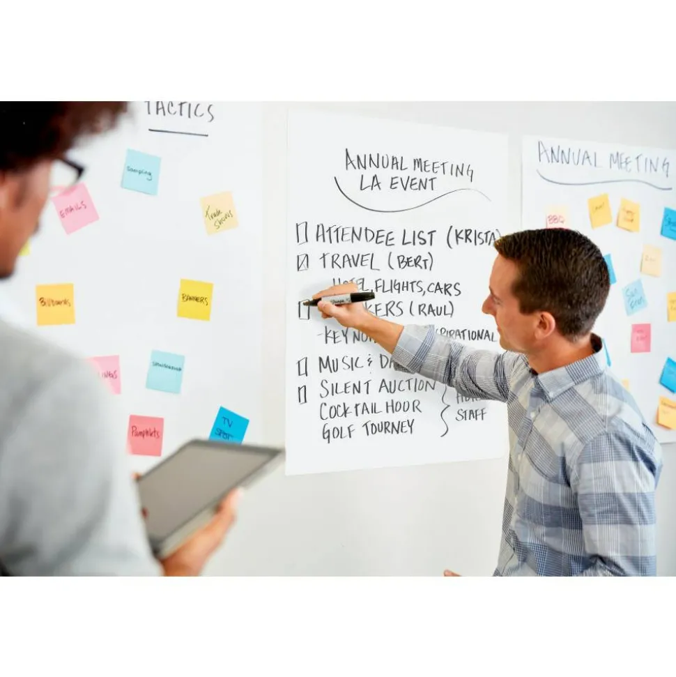 Post-it Super Sticky Wall Pad, 20 in x 23 in, 1 Pad, 20 Sheets/Pad, Great for Virtual Teachers and Students, White