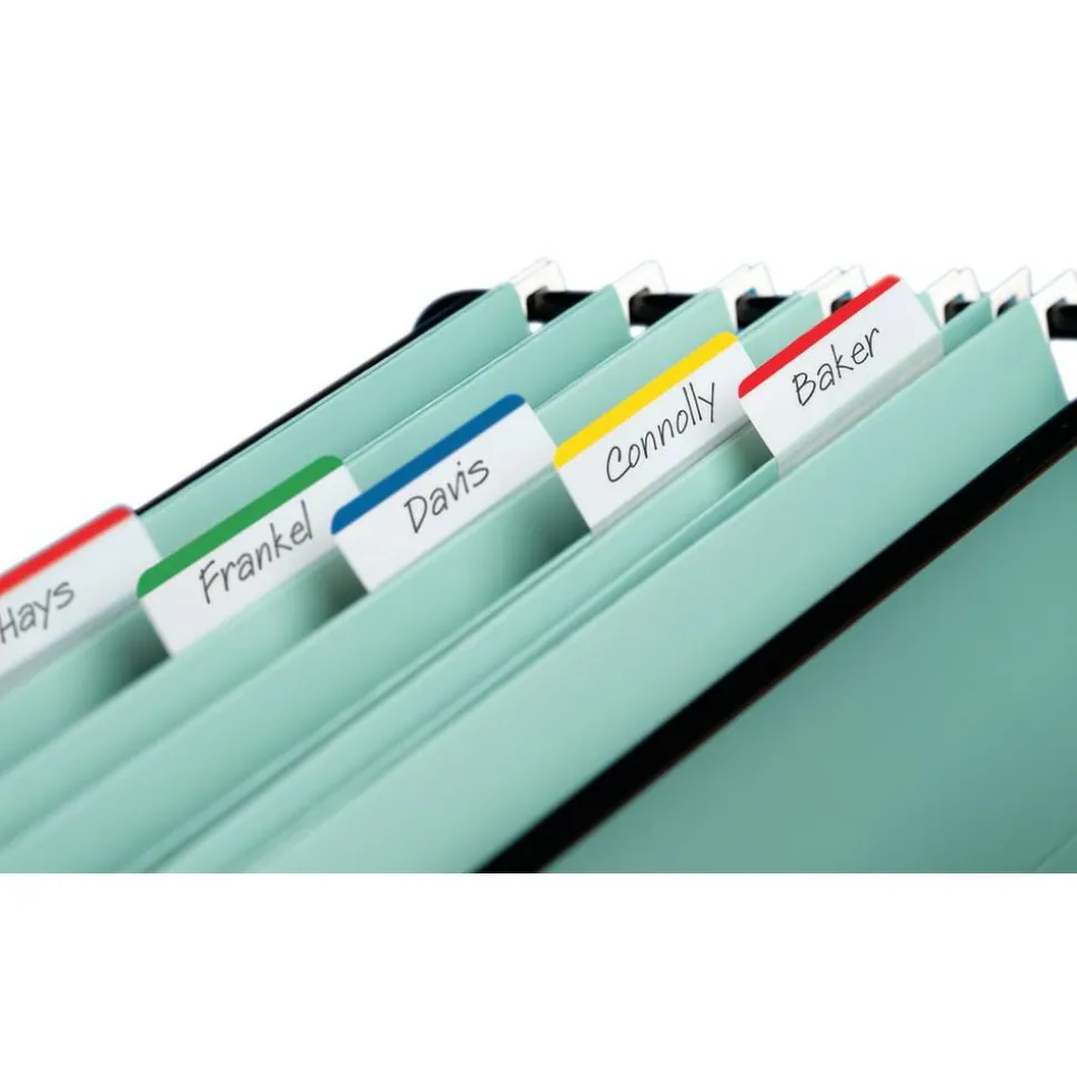 Post-it Tabs 2" Angled Tabs, Lined, 1/5-Cut, Assorted Primary Colors, 2" Wide, 24/Pack