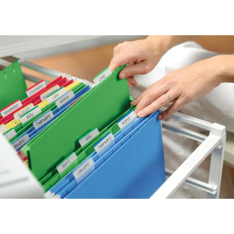 Post-it Tabs 2" Angled Tabs, Lined, 1/5-Cut, Assorted Primary Colors, 2" Wide, 24/Pack