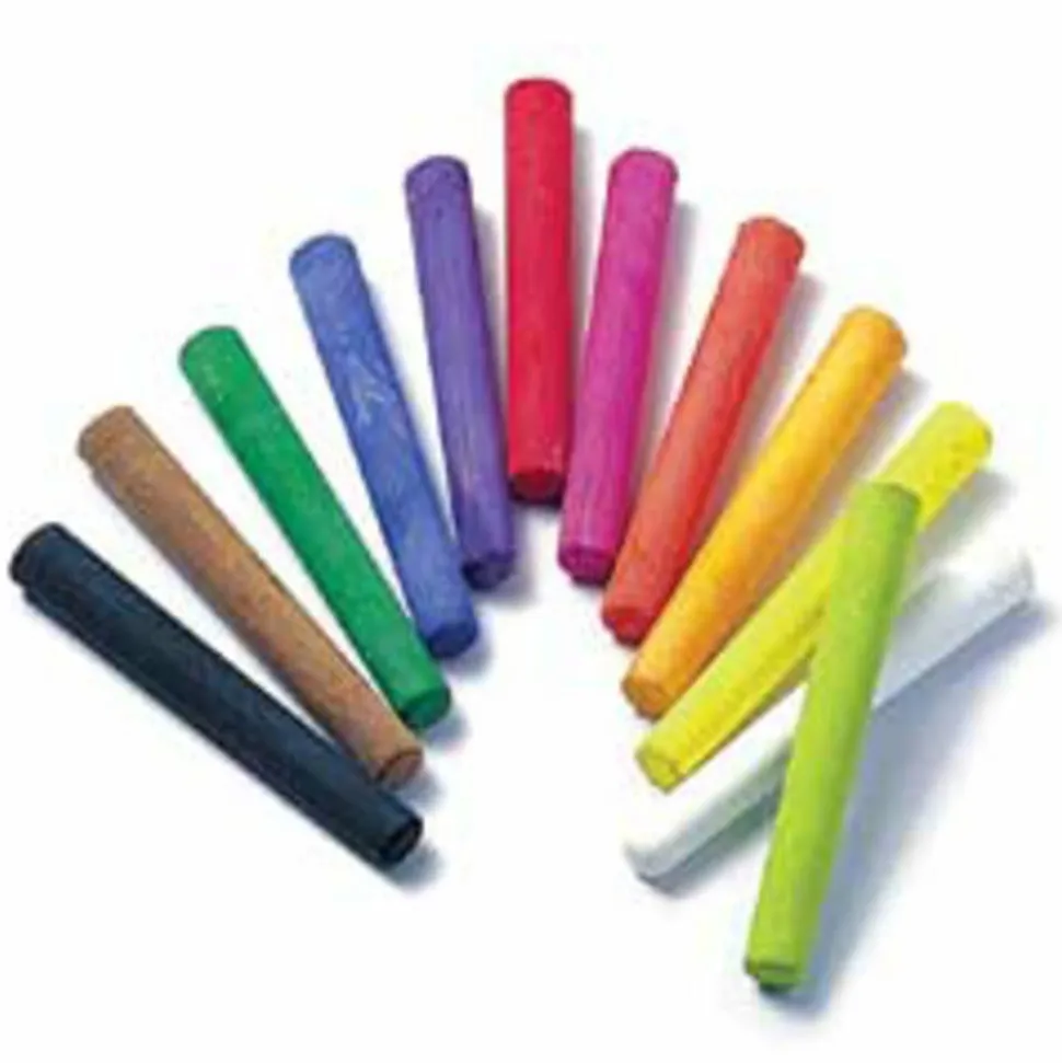 Prang Ambrite Art Chalk, Assorted Colors, Pack Of 12