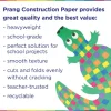 Prang Construction Paper - Multipurpose - 36" x 24" - 50 / Pack - Assorted, Blue, Brown, Holiday Green, Orange, Pink, Scarlet, Violet, White, Yellow