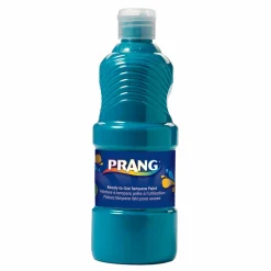 Prang Ready-to-Use Tempera Paint, Turquoise Blue, 16 oz Dispenser-Cap Bottle